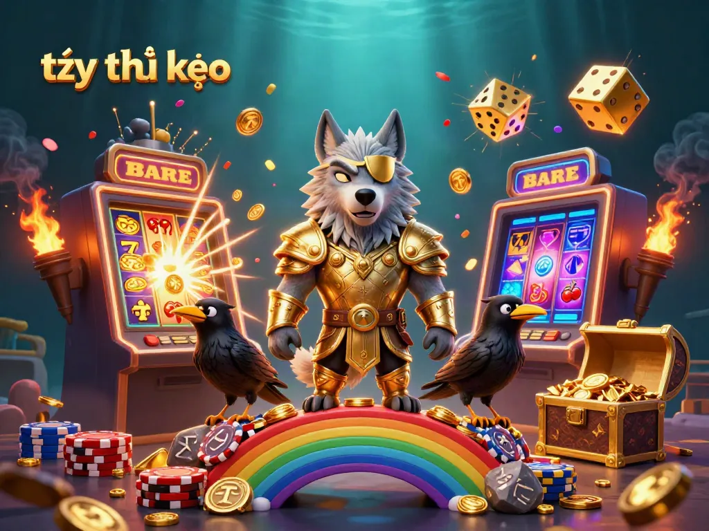 Experience the excitement of tỷ lệ kèo as Odin and his ravens navigate a vibrant casino world.