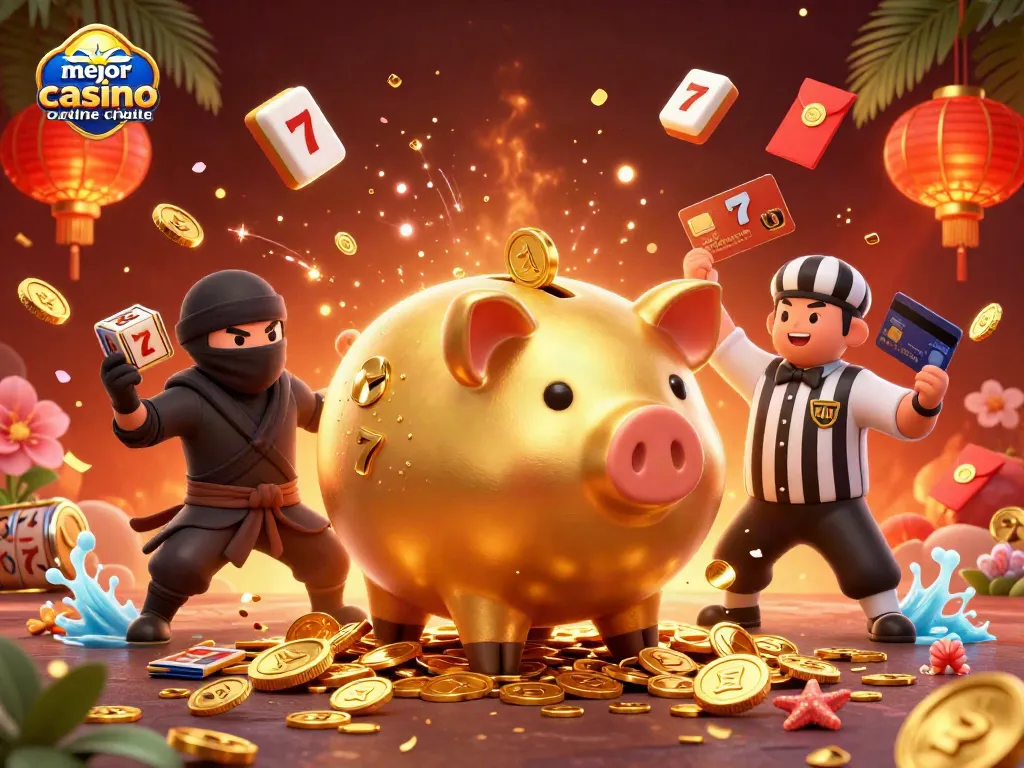 Disfruta del mejor casino online Chile con un sumo de ahorro que lanza monedas de oro.