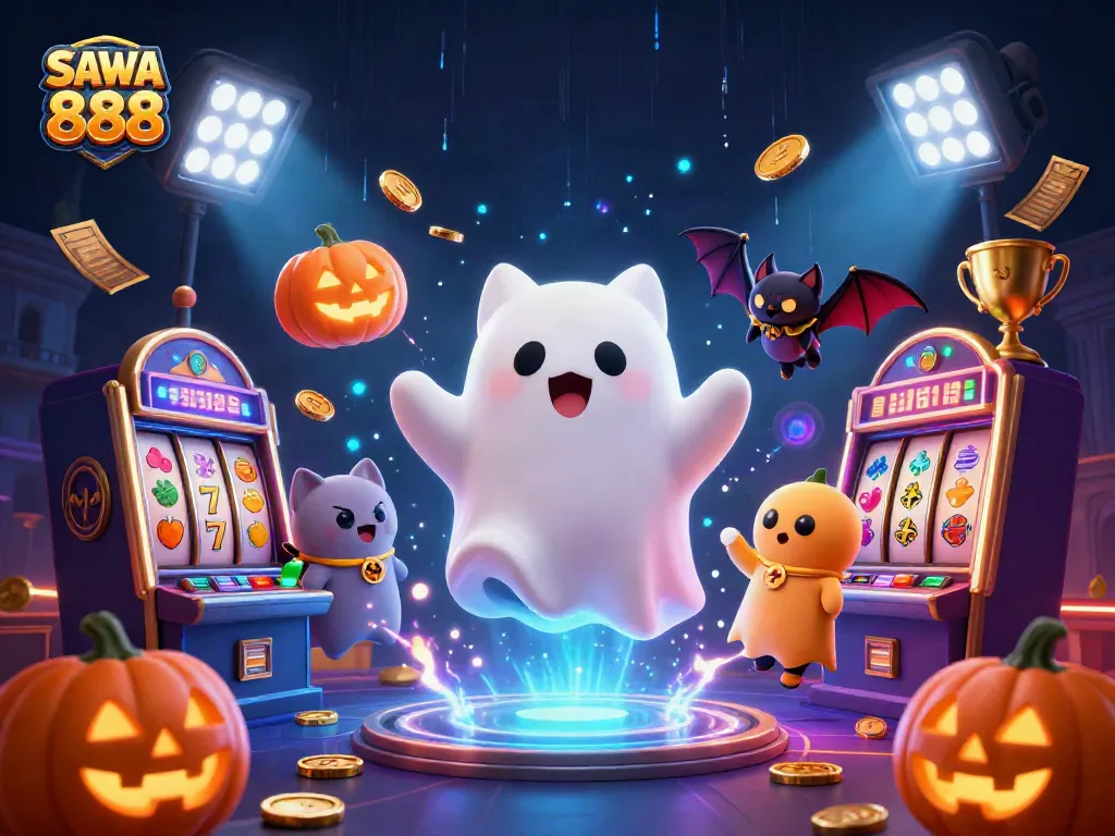 Experience thrilling gameplay with SAWA 888, featuring mystical characters and vibrant casino elements.